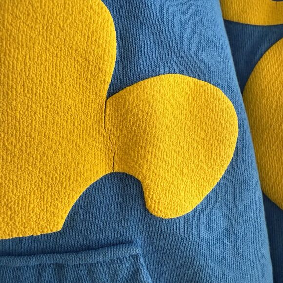 RARE 1st Run Kevin Abstract Video Store Blue&Yellow Mega Puff Hoodie Sweatshirt - Picture 7 of 8